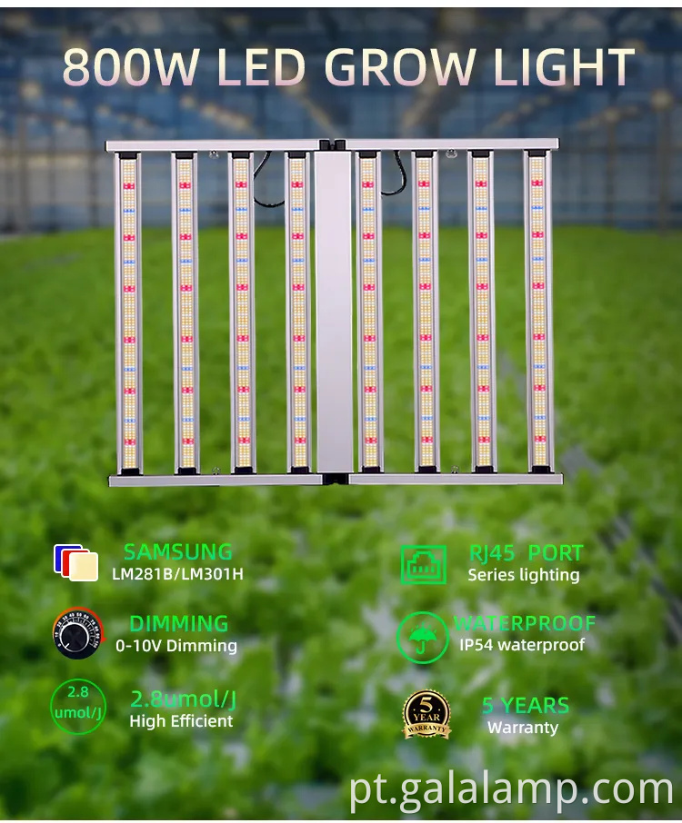 Lâmpada de LED de cultivo Grow Bar para lâmpada espetacular de fotossíntese de plantas internas